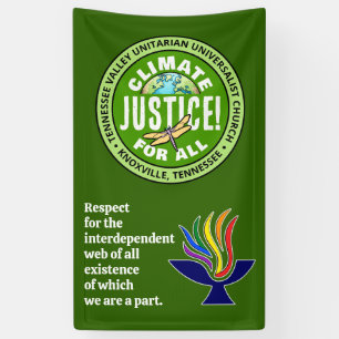TVUC Klimaatrechtvaardigheid! Voor iedereen Spandoek