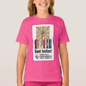 TVUUC - Boek Gerechtigheid! T-shirt (Voorkant)