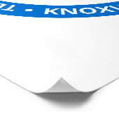 TVUUC Chalice Logo Medium Blue Circle Poster (Hoek)