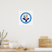 TVUUC Chalice Logo Medium Blue Circle Poster (Keuken)