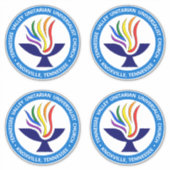 TVUUC Chalice Logo Medium Blue Circle Sticker (Voorkant)