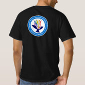TVUUC Chalice Logo Medium Blue Circle T-shirt (Achterkant)