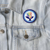 TVUUC Chalice Logo Ronde Button 5,7 Cm (In situ)