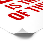 TVUUC Chalice Logo Symbool, Liefde is de Geest Perfect Poster (Hoek)