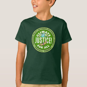 TVUUC Climate Justice! voor alle T-shirts