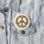 TVUUC, mooi vredessymbool Ronde Button 7,6 Cm (In situ)