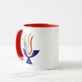 TVUUC Symbool Vlammende Kelk Logo Mok (Voorkant links)