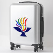 TVUUC Symbool Vlammende Kelk Logo Sticker (Koffer)