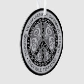 TVUUC Vredesbord Auto Spiegel Hangen Ornament (voorkant)