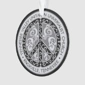 TVUUC Vredesbord Auto Spiegel Hangen Ornament (voorkant)