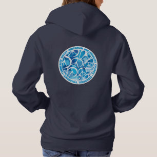 TVUUC Vredesborden in Blauwe Schaduwen Hoodie
