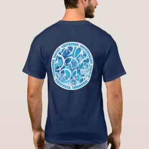TVUUC Vredesborden in Blauwe Schaduwen T-shirt