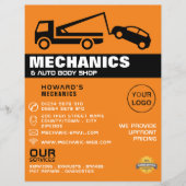 Tw Truck, Auto Mechanic & Repairs Adverteren Flyer (Voorkant)