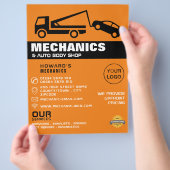 Tw Truck, Auto Mechanic & Repairs Adverteren Flyer (Hand)