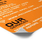 Tw Truck, Auto Mechanic & Repairs Adverteren Poster (Hoek)