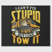 TW-vrachtwagenchauffeur kan niet stuiteren, maar k Cadeaupapier (Vlak)