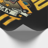 TW-vrachtwagenchauffeur kan niet stuiteren, maar k Cadeaupapier (Hoek)