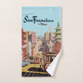 TWA San Francisco Poster chromolithografie kunst Bad Handdoek (Handdoek)