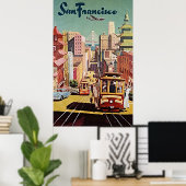 TWA San Francisco - Vintage reizen Poster (Thuiskantoor)