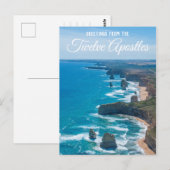 Twaalf Apostelen Great Ocean Road Lucht Luchtfoto Briefkaart (Voorkant / Achterkant)