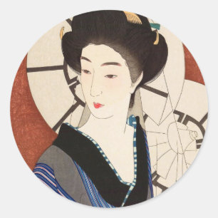 Twaalf aspecten van vrouwen, na het bad Kotondo Ronde Sticker