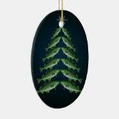 Twaalf bedden van kerstovalen keramisch ornament (Rechts)