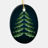 Twaalf bedden van kerstovalen keramisch ornament (Achterkant)