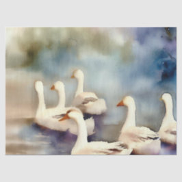 Twaalf dagen kerst: A-legganzen, B), Tissuepapier