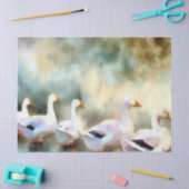 Twaalf dagen kerst: a-leggen van ganzen, a), tissuepapier (Craft)