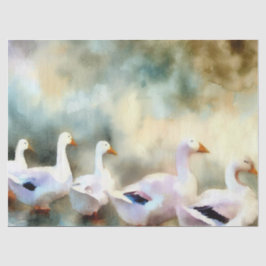 Twaalf dagen kerst: a-leggen van ganzen, a), tissuepapier