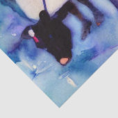 Twaalf dagen kerst: dienstmeisjes A-Milking (A), Tissuepapier (Detail)