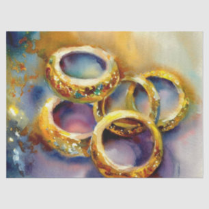 Twaalf dagen kerst: gouden ringen (B), Tissuepapier