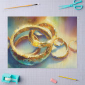 Twaalf dagen kerst: gouden ringen (C), Tissuepapier (Craft)