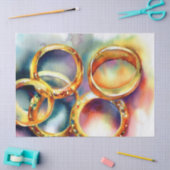 Twaalf dagen kerst: gouden ringen (D), Tissuepapier (Craft)