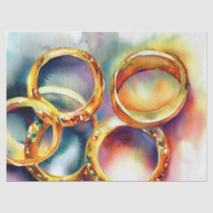 Twaalf dagen kerst: gouden ringen (D), Tissuepapier