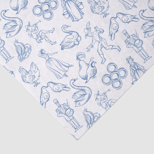 Twaalf dagen kerst tissuepapier (Detail)