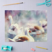 Twaalf dagen Kerstmis: A-leggen van ganzen, c), Tissuepapier (Craft)