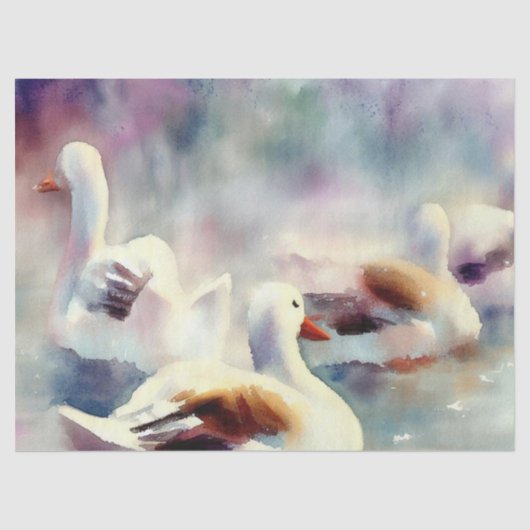 Twaalf dagen Kerstmis: A-leggen van ganzen, c), Tissuepapier (Voorkant)