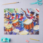 Twaalf dagen Kerstmis: Drummers Drummen (D), Tissuepapier (Craft)