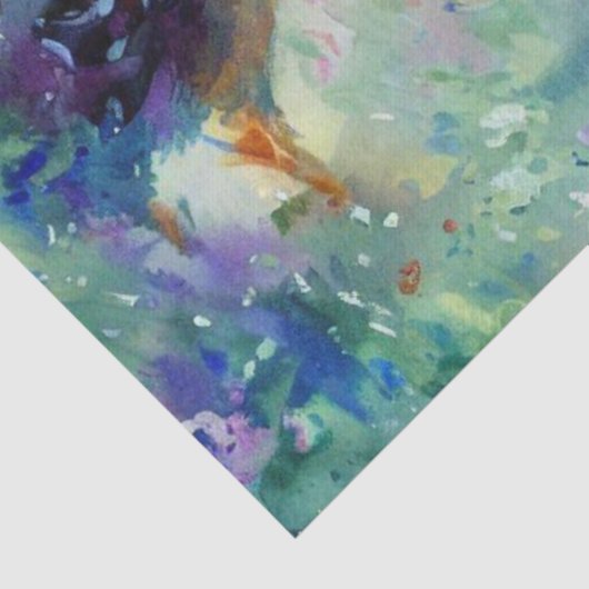 Twaalf dagen Kerstmis: Franse hennen (C), Tissuepapier (Detail)