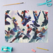 Twaalf dagen Kerstmis: Heren A-Leaping (B), Tissuepapier (Craft)