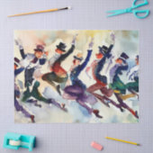 Twaalf dagen Kerstmis: Heren A-Leaping (C), Tissuepapier (Craft)