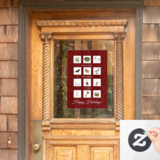 Twaalf dagen Kerstmis mijn ware liefde Raamsticker