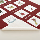 Twaalf dagen Kerstmis mijn ware liefde Sherpa Deken (3/4)