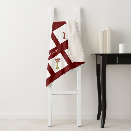 Twaalf dagen Kerstmis mijn ware liefde Sherpa Deken (In situ)