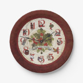  twaalf dagen kerstmis papieren bordje (Voorkant)