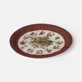  twaalf dagen kerstmis papieren bordje (Gekanteld)