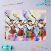 Twaalf dagen Kerstmis: Pipers Piping (B), Tissuepapier (Craft)
