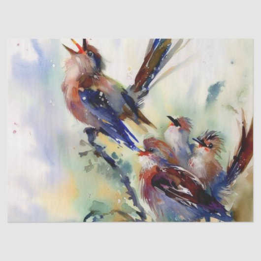 Twaalf dagen Kerstmis: Vogels roepen (B), Tissuepapier (Voorkant)