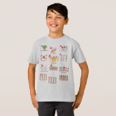 Twaalf dagen met kerstzingend Kinder shirt (Voorkant volledig)